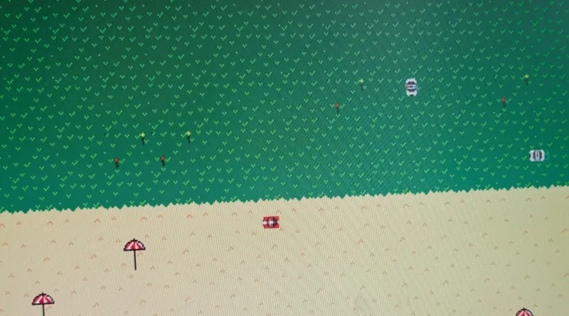 FPGA Game with player car and police chasing